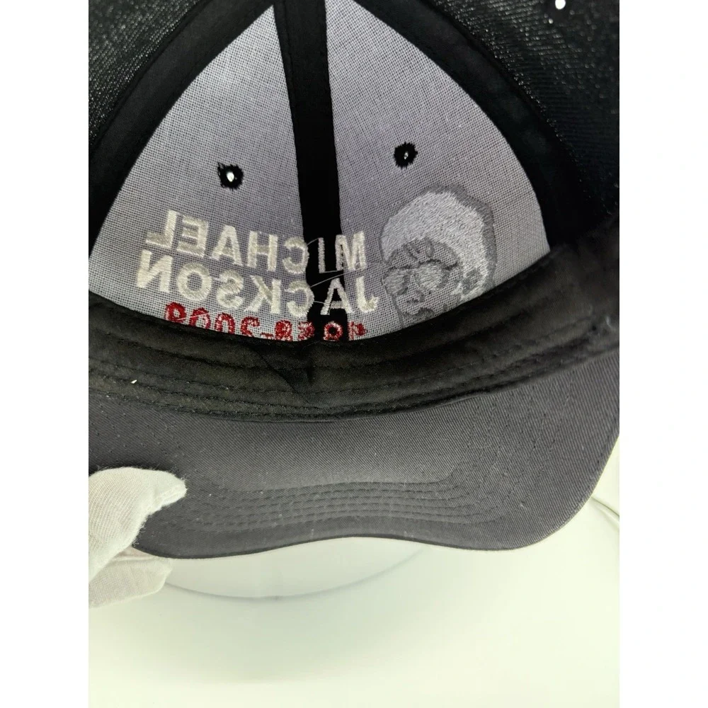 MICHAEL JACKSON King Of Pop Memorial‎ 1958-2009 Black Baseball Hat Cap